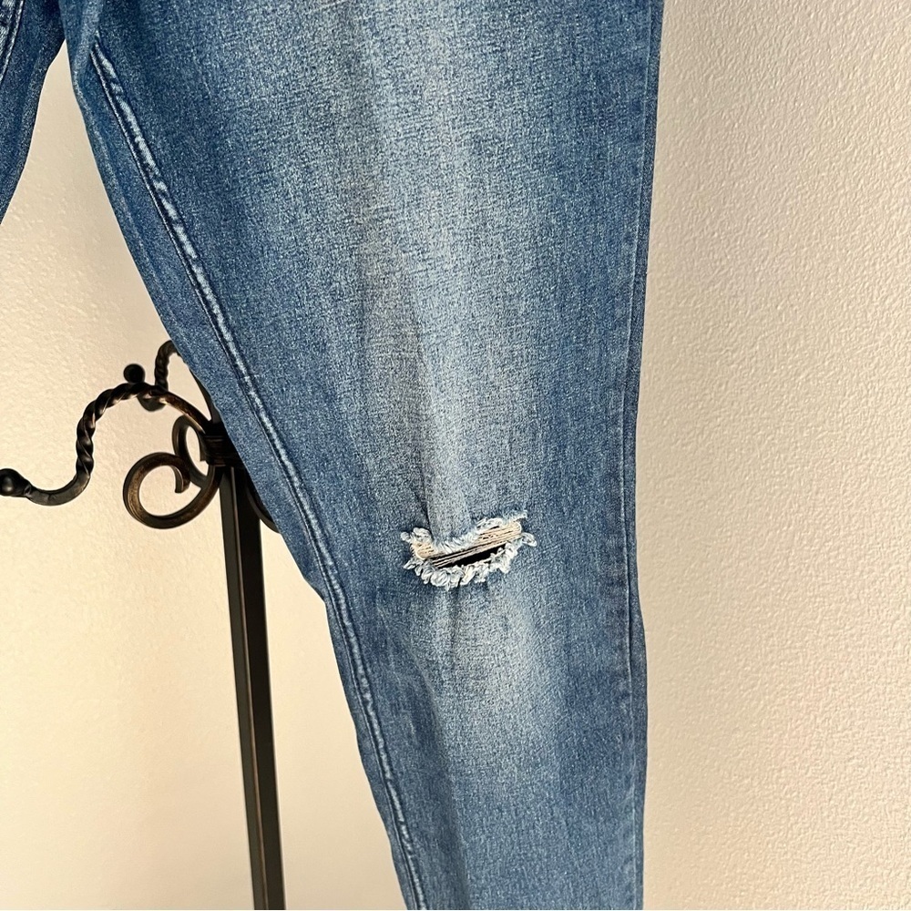 Ripped Knee Denim Leggings - Picture 5 of 13